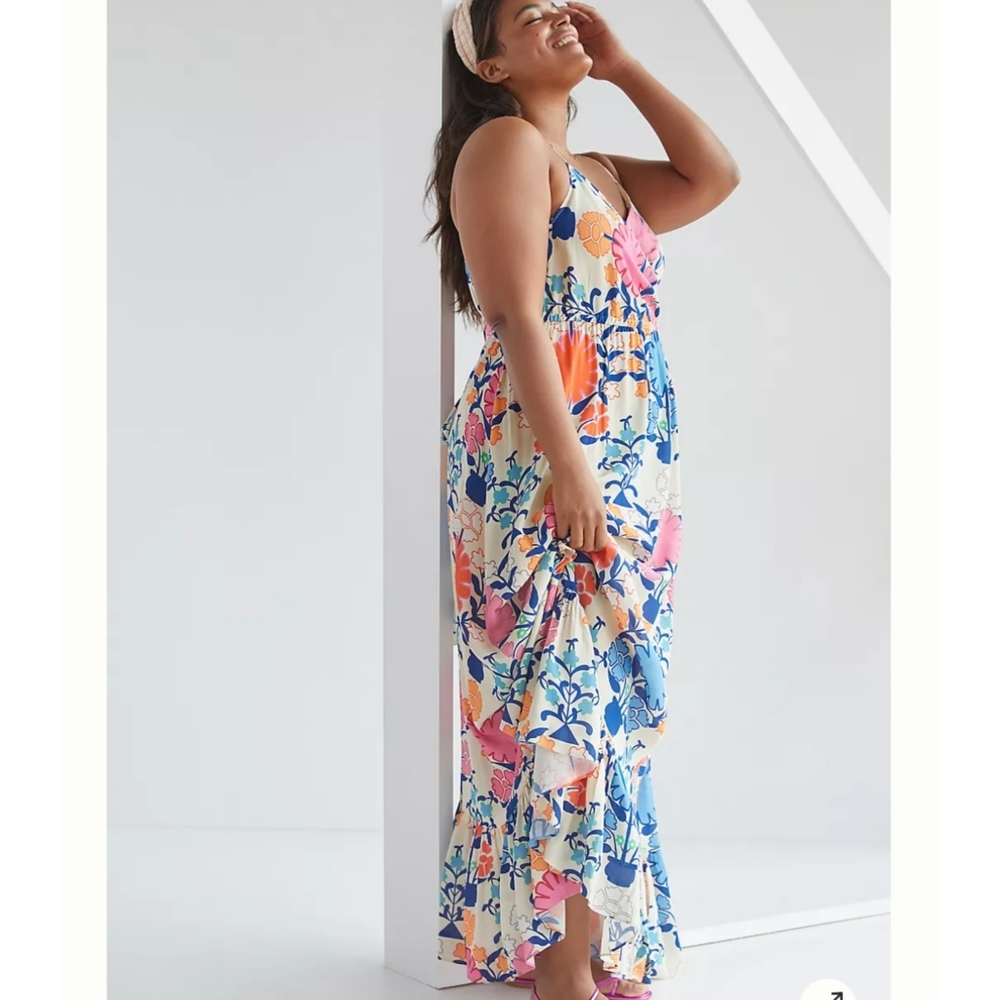 Anthropologie × Plenty by Tracy Reese Poppies Maxi Dress - Picture 1 of 7